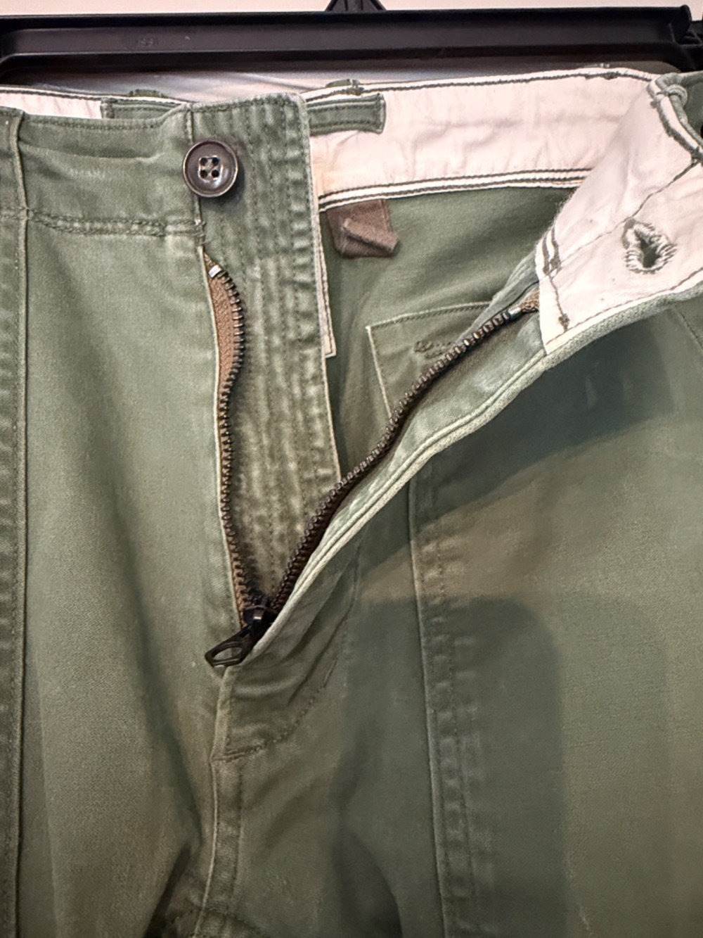 Relwen Brand Men's Army Olive Green Pant Khaki - Picture 6 of 7